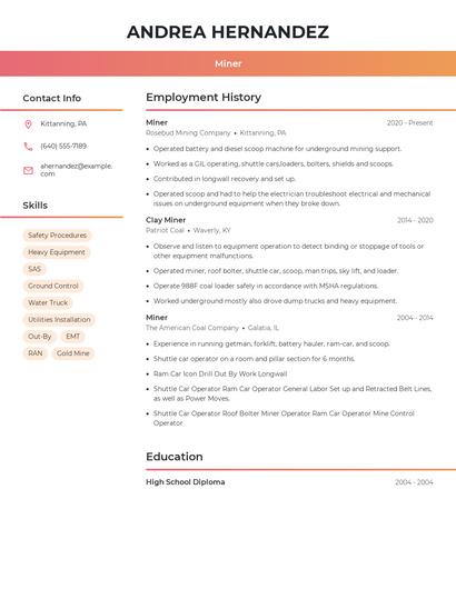Resume example 3