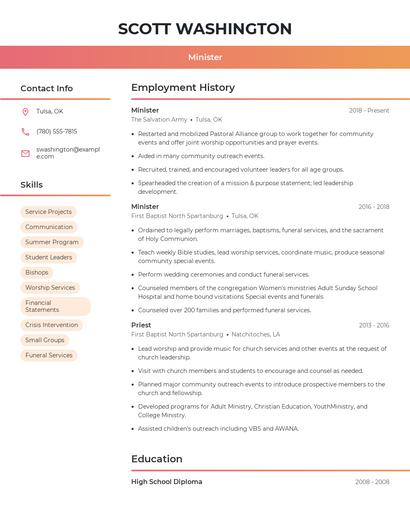 Resume example 3