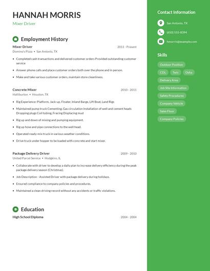 Mixer Driver Resume