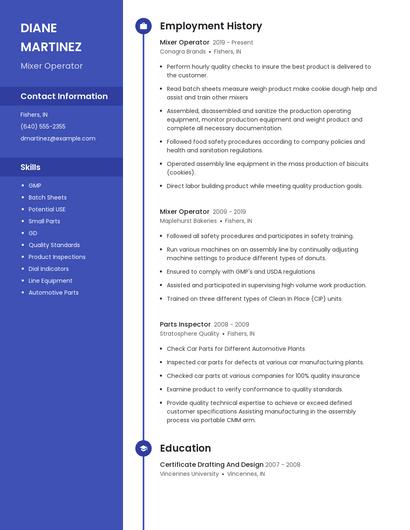 Resume example 4