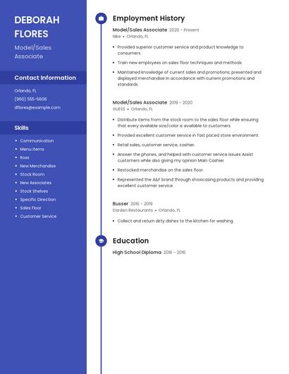 Resume example 4