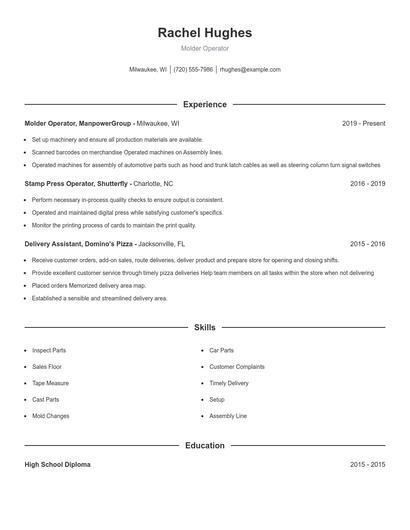 Resume example 1