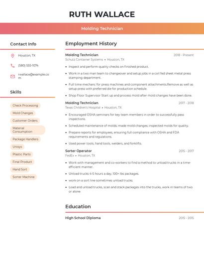 Resume example 3