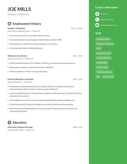 Resume example 4