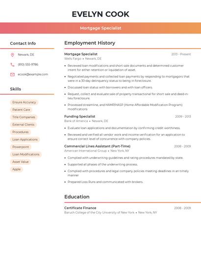Resume example 3
