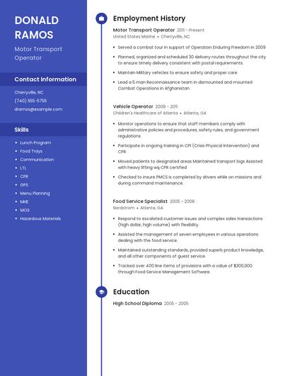 Resume example 4