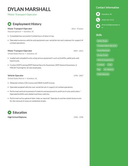 Resume example 5