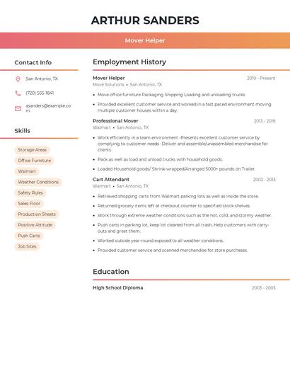 Resume example 3
