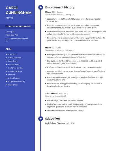 Resume example 5