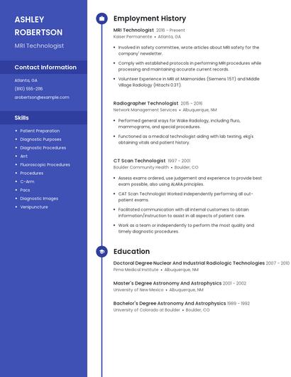 Resume example 5