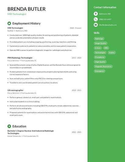Resume example 4