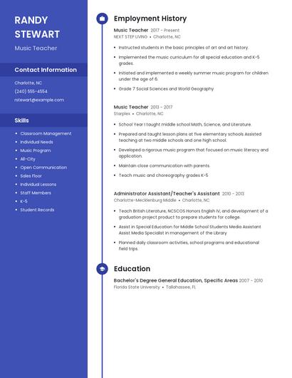 Resume example 5