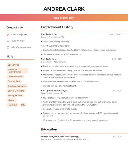 Resume example 3