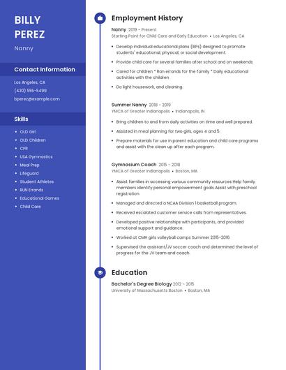 Resume example 4