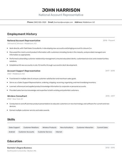 Resume example 2