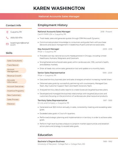 Resume example 3