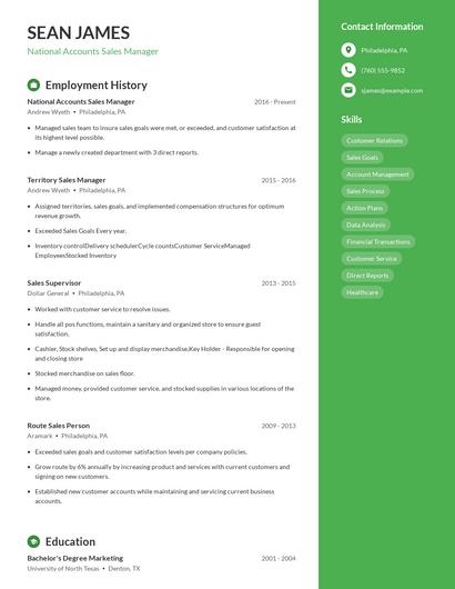 Resume example 4