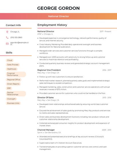 Resume example 3