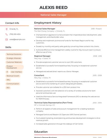 Resume example 3