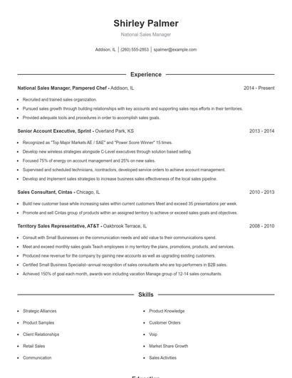 Resume example 1