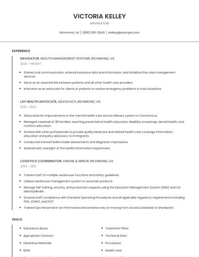 Navigator Resume