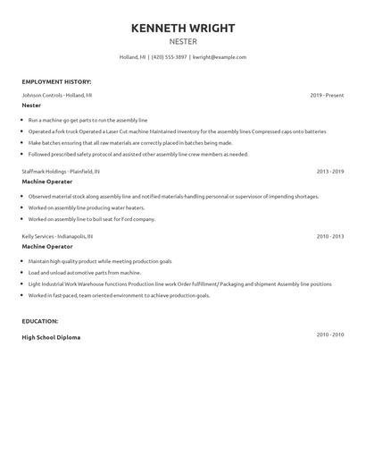 Nester Resume