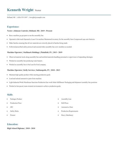 Nester Resume