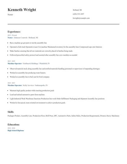 Nester Resume