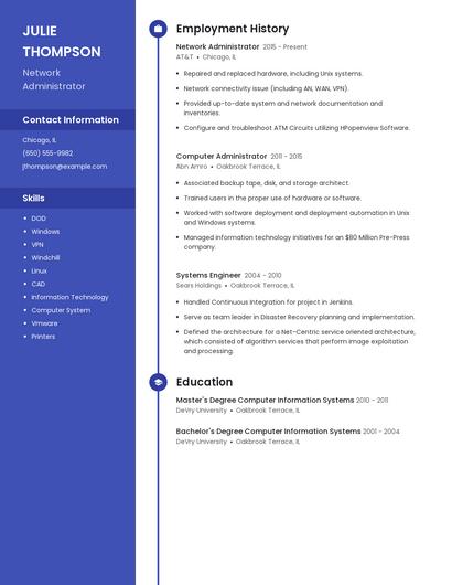 Resume example 5