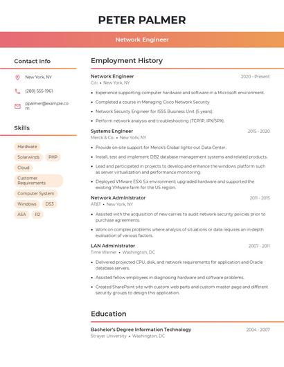 Resume example 3
