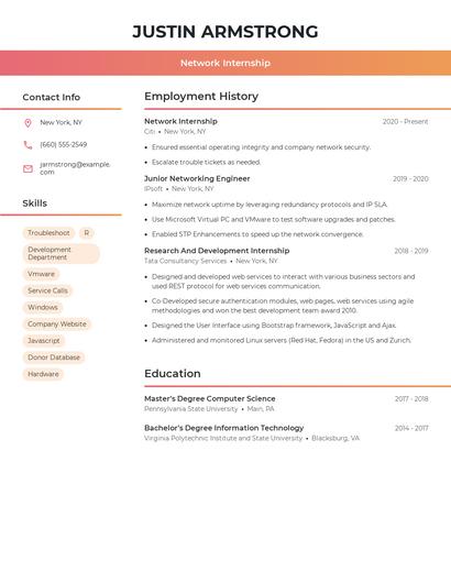 Resume example 3