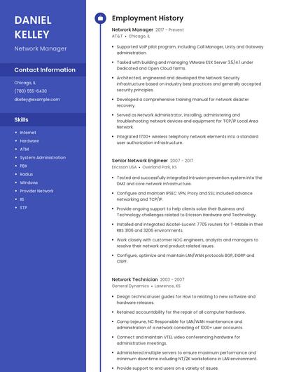 Resume example 4