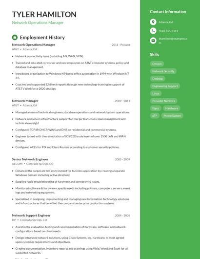 Resume example 5