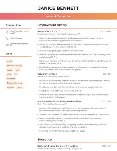Resume example 3