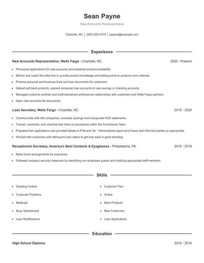 Resume example 1