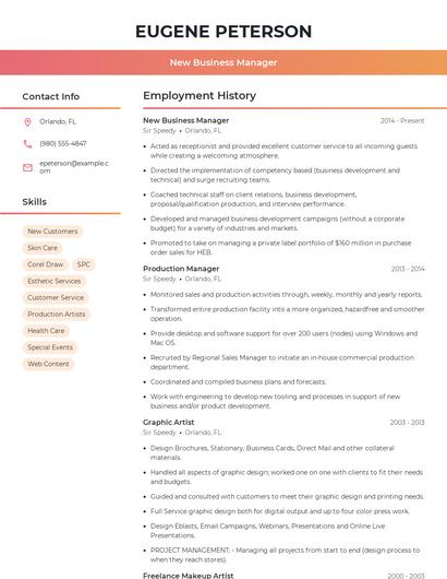 Resume example 3
