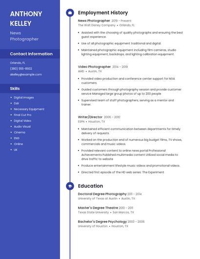 Resume example 5