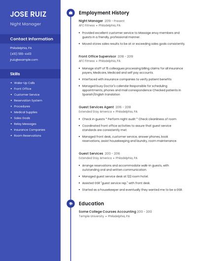Resume example 5