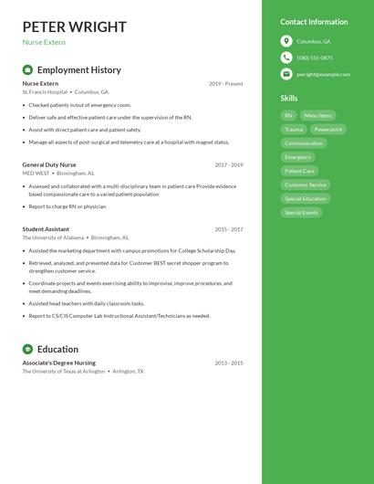 Resume example 4