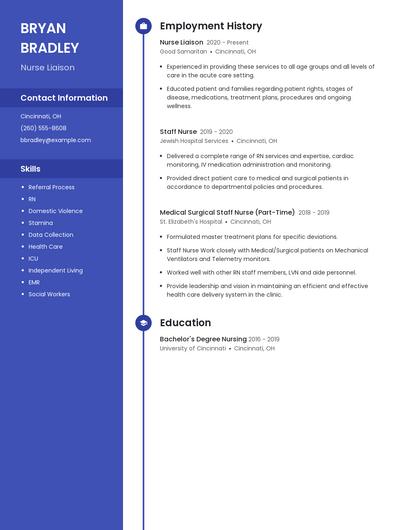 Nurse Liaison Resume