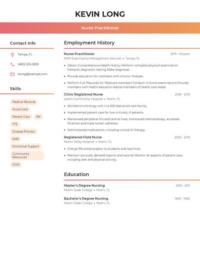 Resume example 3