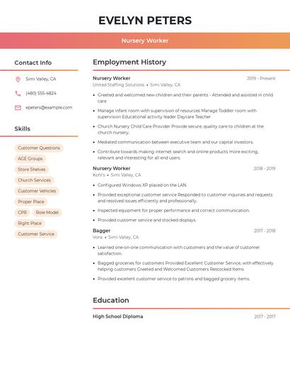 Resume example 3