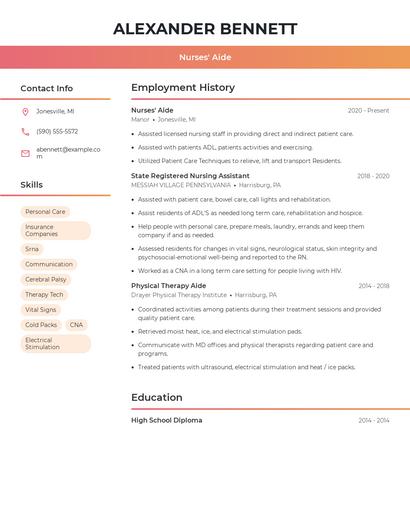 Resume example 3