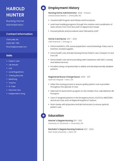 Resume example 5