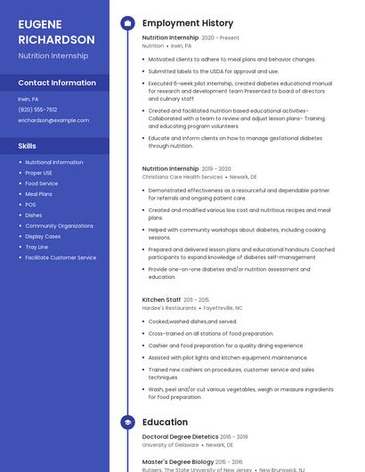 Resume example 4