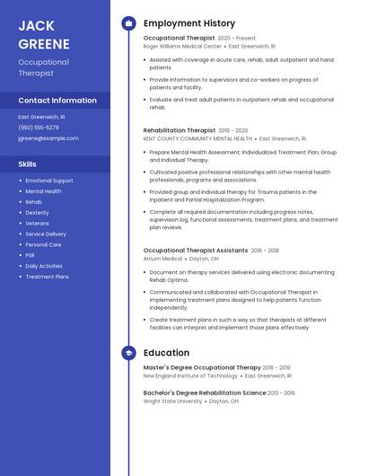 Resume example 5