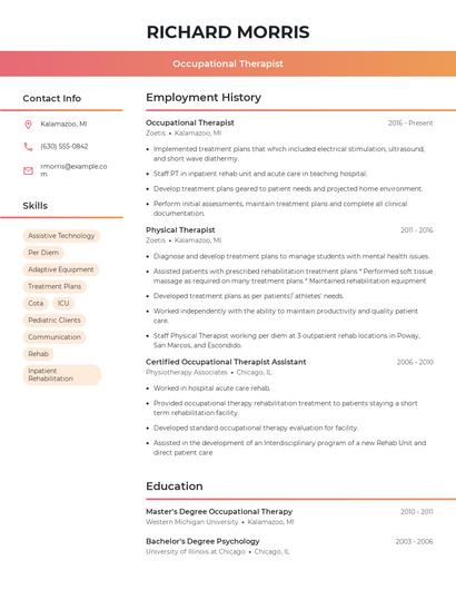 Resume example 3