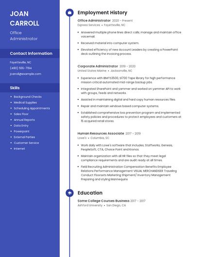 Resume example 4
