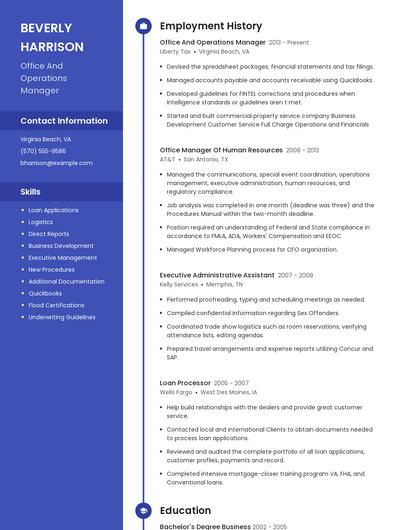 Resume example 5