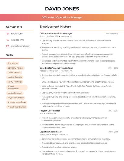 Resume example 3